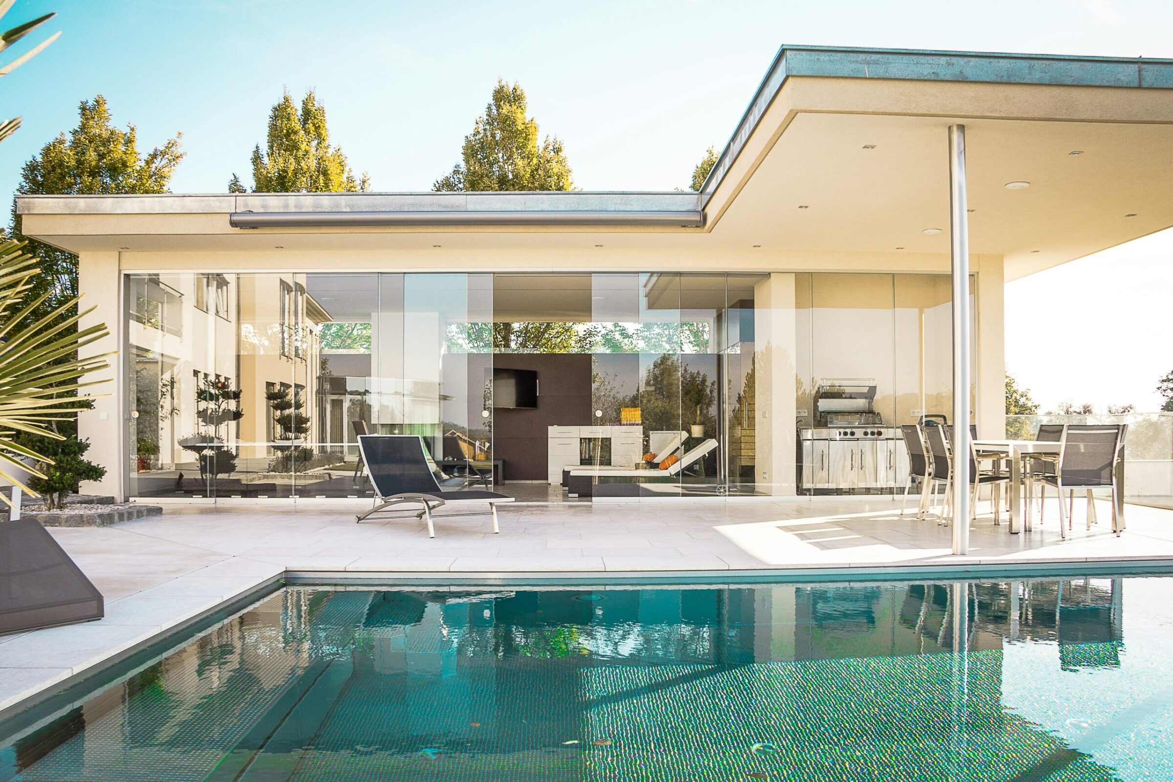 house with swimming pool