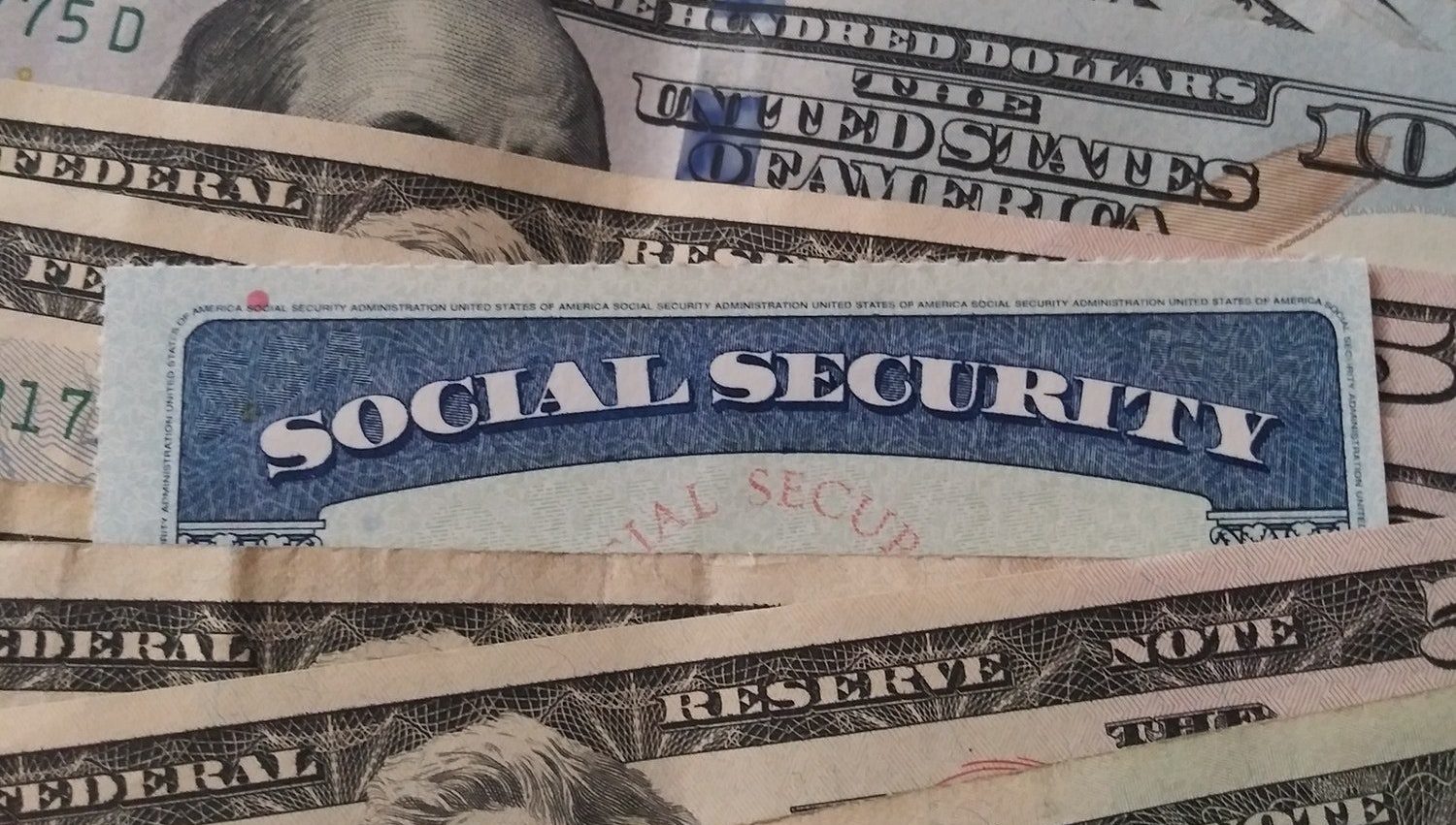 social security card and money